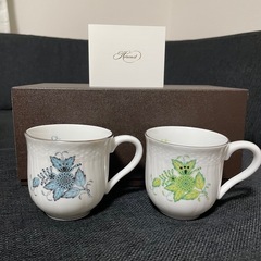 HEREND ヘレンド　アポニーターコイズ，キーライム　マグカップ