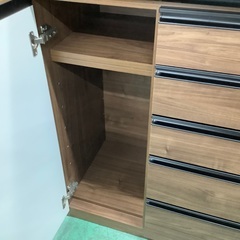 家具ならトレファク吉川店！！ 古賀家具　レンジボード　ブラウン×ブラック