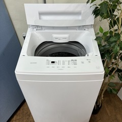 I507 🌈 2023年製の美品♪ アイリスオーヤマ 洗濯機 （6.0㎏) ⭐ 動作確認済 ⭐ クリーニング済