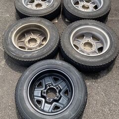 JA11Vジムニー4型　純正アルミホイール(ポリッシュ)16×5.5J  175/80R16　スタッドレスタイヤ5本セット