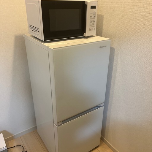 電子レンジと冷蔵庫セット