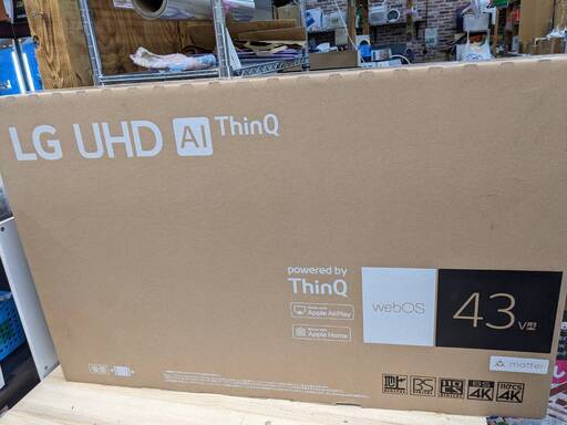 LGエレクトロニクス ThinQ 43型液晶テレビ 43UR801C0JB  地デジ BS 110°CS 4K対応 未開封