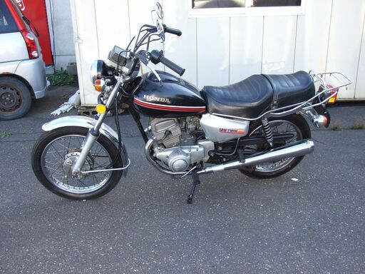 【紋別市発】実動車　昭和レトロ　バイク　ホンダ　ベンリー１２５　CM-125T　アメリカンタイプ　ミニバブ　125ｃｃ　原付Ⅱ種　実動品　動画あり　６V　走行距離44365㎞　年式不明　各部傷汚れ変更等あり