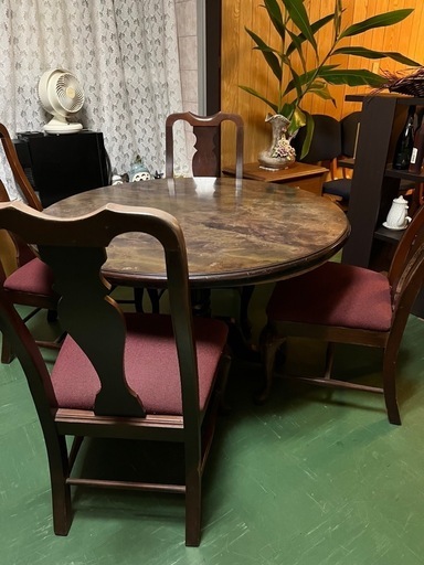 アメリカン家具　　テーブル椅子セット✨
