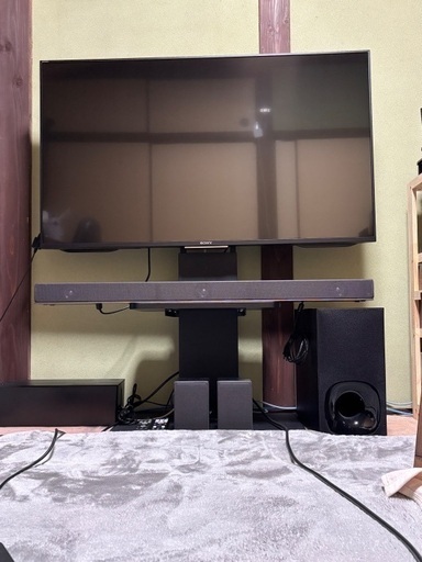 【中古・セット】SONY BRAVIA49型＋SONYサウンドバー