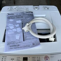 【動作保証あり】AQUA アクア 2021年 AQW-S60J 6.0kg 洗濯機【管理KRS696】