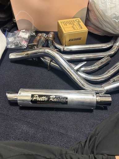 Pretty Racing マフラー本体 楽天市場】KAWASAKI ZRX400/2 98〜 分割式 42.7π (極) PRETTY管