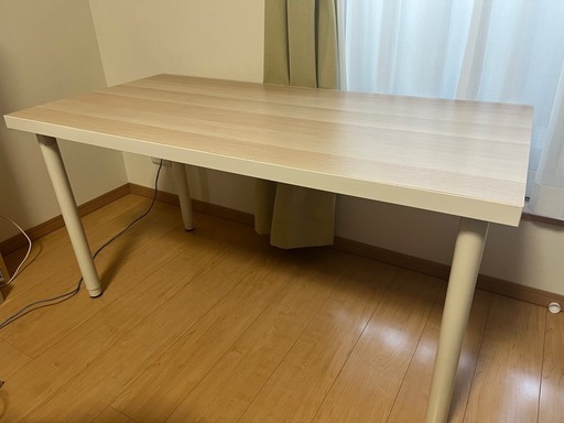 IKEA LINNMON テーブル 120x60 ホワイトOLOV脚4本セット\n