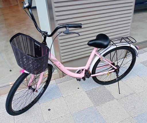 【即日配達可能】新品近い!26インチ自転車 ピンクです！
