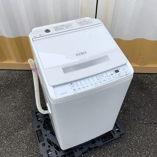 【売約済】激安！■2022年製 日立 洗濯機 ビートウォッシュ【7.0kg】BW-V70G-W HITACHI 7キロ 全自動洗濯機 ナイアガラビート洗浄 自動おそうじ