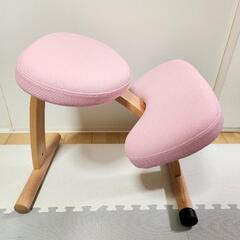 美品 ライトブルーカバーあり バランスイージー バランスチェア 姿勢 