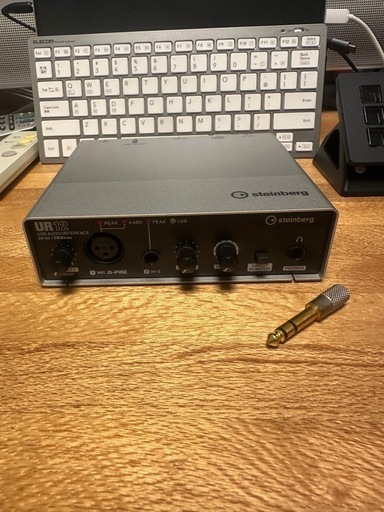 【週末お値下げ中】 Steinberg  UR12(ヘッドフォン端子用ステレオ3.5mm変換アダプタおまけ)