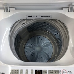 安心の1年保証付！！【Hisense 全自動洗濯機　6.0kg 2023年製　HW-T60H】売ります！取りに来れる方限定！