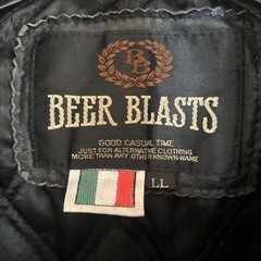 BEER BLASTS レザージャケット LL 黒