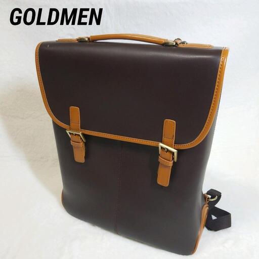 【美品】ゴールドメン　GOLDMEN オールレザー　リュックサック