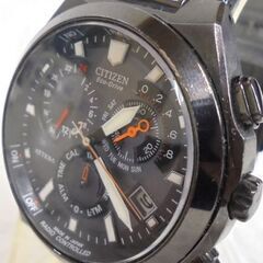 CITIZEN ATTESA 腕時計 E610-T008739 TA 電波ソーラー エコドライブ クロノグラフ デイト シチズン アテッサ 本体のみ 札幌市 白石区 東札幌