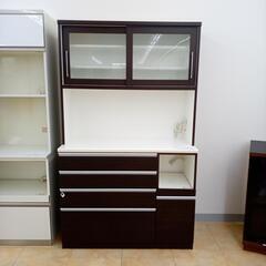 ☆ジモティ割あり☆ ニトリ レンジボード ダークブラウン✕白 H200×D50 