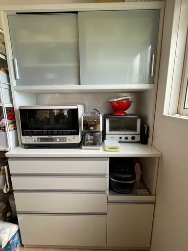 食器棚　カップボード　ハイカウンター