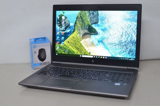 中古良品ノートパソコンHP ZBook 15 G5 Windows11+office 爆速SSD512GB core i7-8850H/メモリ32GB/15.6インチ/Quadro P2000/webカメラ/無線