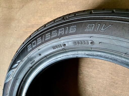 DUNLOP EC202 DIGI-TYRE 205/55R16 91V 中古タイヤ×4本セット 2025年製