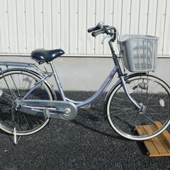 中古自転車多数販売中!　試乗して下さい!　早い者勝ち!　ご来店ください!　お買い得自転車　シティサイクル　24インチ　オートライト　お買い物に便利!!　売れてます!　早い者勝ち!　外観状態は全体的に極めて良好と思います!　m54
