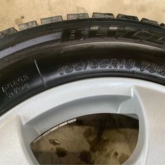 社外アルミホイール　155/65R13 ブリヂストン　スタッドレスタイヤ　