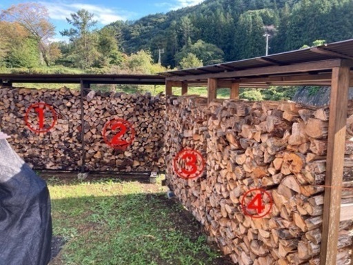 乾燥薪　広葉樹ミックス（引き取り限定）
