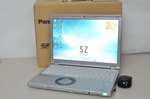 日本製中古軽量ノートPC Windows11+office Panasonic CF-SZ6BDKPR Core i5-7200U/メモリ8GB/新品爆速SSD256GB/12.1インチ/無線/DVDマルチ