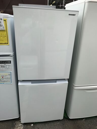 【FU1105】★SJ15E9W 冷蔵庫 152L SHARP シャープ SJ-15E9-W ボトムフリーザー 霜取り不要 大容量ドアポケット 2022年モデル