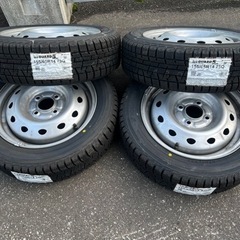 軽自動車新品冬タイヤ14インチ、ホイールセット