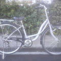 ☆ジモティ割あり☆ 軽快車 27インチ 白 クリーニング済み TJ3730