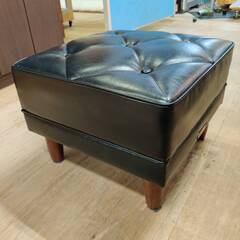 愛品倶楽部柏店】カリモク60 オットマン（スタンダードブラック） karimoku