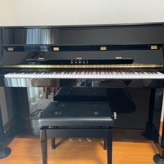 KAWAI アップライトピアノ 88鍵 黒 良好状態 椅子付き　Kb-15J