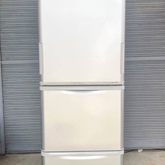 SHARP シャープ 350L 3ドア冷蔵庫 SJ-W35B-S どっちもドア 両開き扉
