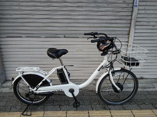 [BRIDGESTONE]bikke MOB(ビッケ モブ)24/20型 電動アシスト自転車 B400バッテリー+充電器+キー2本(ホワイト)