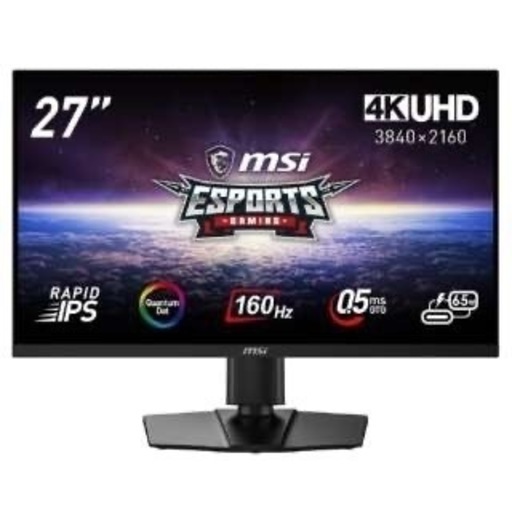 MSI エムエスアイ ゲーミングモニター/27型/4K（3840×2160）/IPSパネル/非光沢/HDR対応/144Hz/1ms（GTG）/HDMI×2 DP×1 USB-C×1 MAG 274UPF