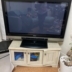 【楽ギフ_包装】 プラズマテレビ日立 P37-HR01&ニトリテレビ台セット Woo その他