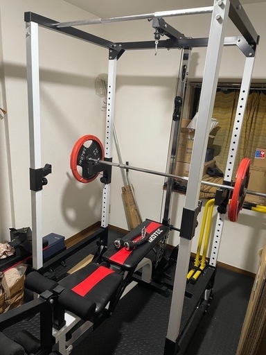 アイロテック　パワーラック&ラットオプション　ウエイト155キロフルセット アイロテック トレーニングフルセット アイロテック パワーラック