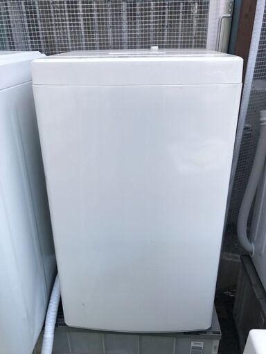 【FU1115】★無印良品 全自動洗濯機 ホワイト  幅52.5㎝×奥行50㎝×高さ89㎝ MJ-W50A 2021年製 5.0KG 生活家電 家電 一人暮らし コンパクト おしゃれ 簡易クリーニング済 堺市 【ジャングルジャングル深井店】