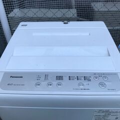 【FU1117】★パナソニック Panasonic 洗濯機 NA-F60B13 2019年製 6.0KG ホワイト ファミリー向け 大家族 大容量  生活家電 家電  おしゃれ 簡易クリーニング済 堺市 【ジャングルジャングル深井店】　