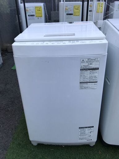 【FU1118】★東芝　TOSHIBA トウシバ 全自動洗濯機 ZABOON AW-8D6 2017年製  8.0KG ホワイト 生活家電 家電  おしゃれ 簡易クリーニング済 堺市 【ジャングルジャングル深井店】