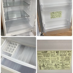 S189 ⭐ SHARP 2ドア冷蔵庫（137L 左右つけかえドア）18年製 SJ-D14D ⭐