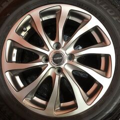 【DUNLOP WM02 195/65R16】スタッドレス【BALMINUM 16インチ 6J4HPCD100+40】バリ溝 ライズ ロッキー等　(KTM149)