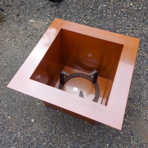 炉おとし 炉壇 茶道具 茶道 銅製 囲炉裏