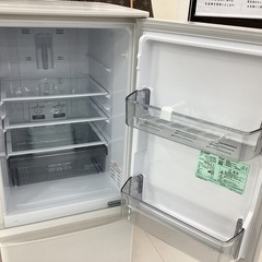 【安心1年間保証付き】三菱　2ドア冷蔵庫　MR-P15H-W　2022年製【キズ有】