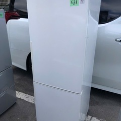 NO 538 🌈福岡市内配送設置無料✨🌈　シャープ SHARP 冷蔵庫 （271L・右開き） 2ドア ホワイト系 SJ-PD27B-W