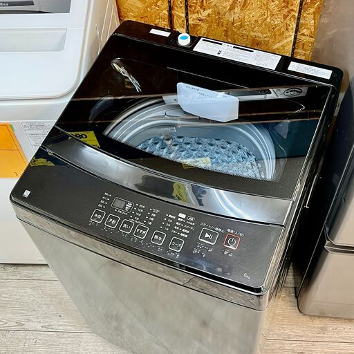 ニトリ 洗濯機 6kg 2021年製 ブラック 黒