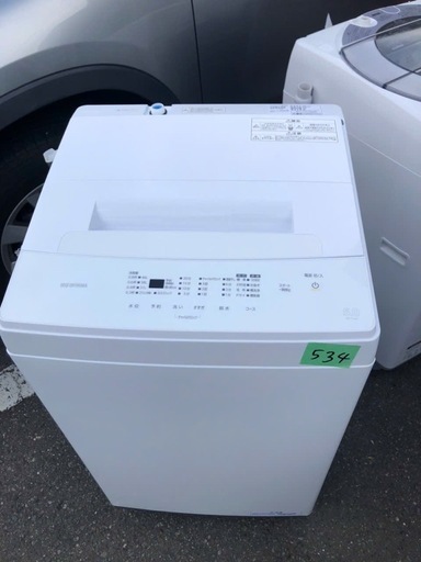 NO 534  福岡市内配送設置無料✨  2022年　全自動洗濯機 ホワイト IAW-T503E-W [洗濯5.0kg /上開き]