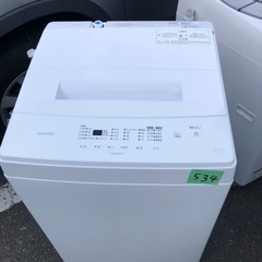 NO 534  🌈福岡市内配送設置無料✨🌈  2022年　全自動洗濯機 ホワイト IAW-T503E-W [洗濯5.0kg /上開き]