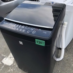 NO 530  🌈福岡市内配送設置無料✨🌈  2020年式　ハイセンス 5．5kg全自動洗濯機 keyword マットブラック HW-G55E5KK